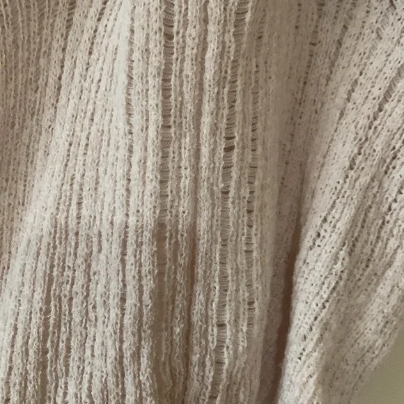 H&M Cream Ribbed Bikini Halter Sweater - Picture 3 of 6